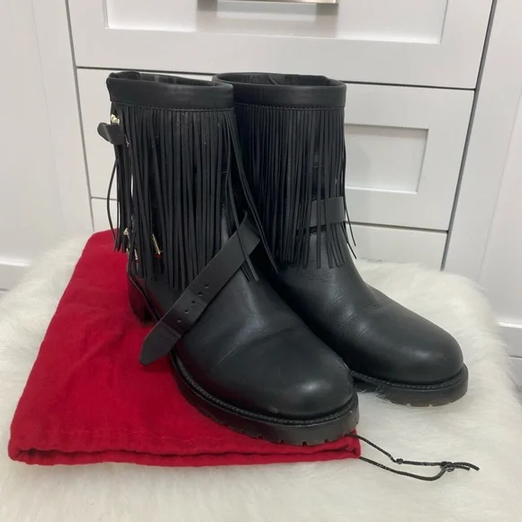 Valentino Garavani | Shoes | Valentino Fringe Boots Size 45  display picture 1